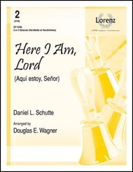 Here I Am, Lord Handbell sheet music cover Thumbnail